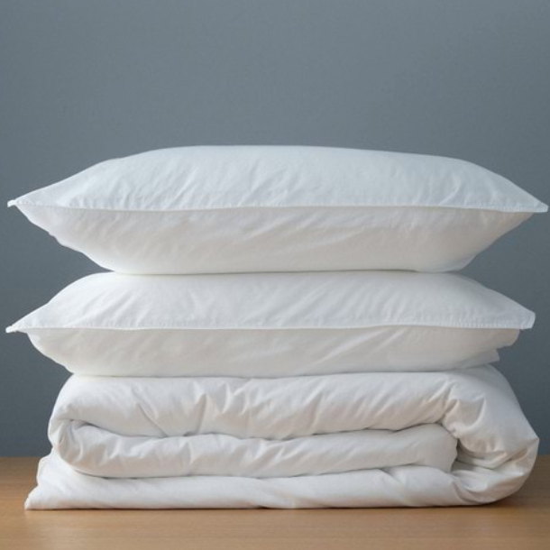 Sienna Sateen Duvet Cover Set - White