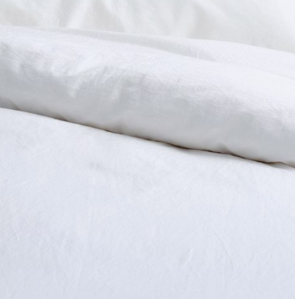 Sienna Sateen Duvet Cover Set - White