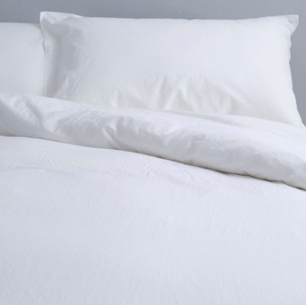 Sienna Sateen Duvet Cover Set - White