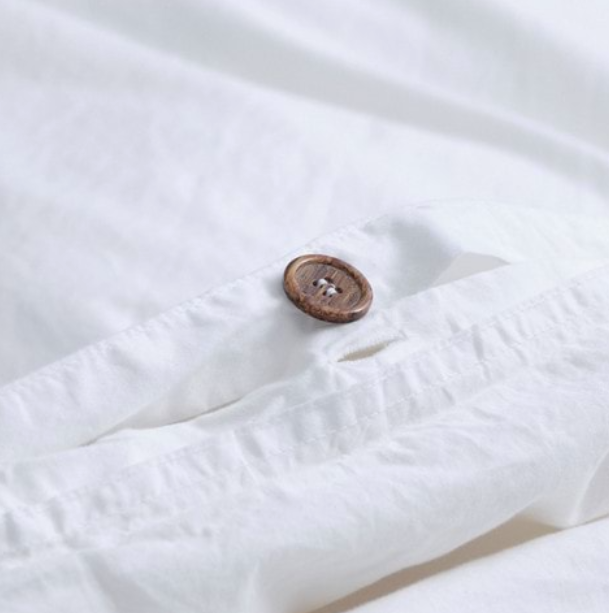 Sienna Sateen Duvet Cover Set - White