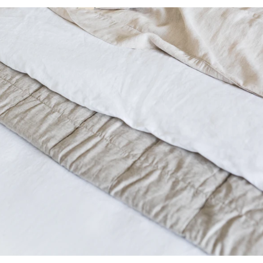 French Linen Duvet Cover Set - White: The Cover Collective