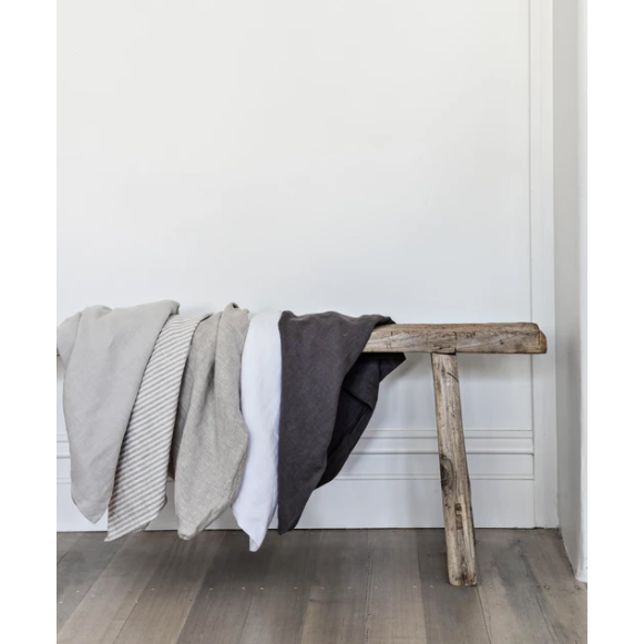 French Linen Standard Pillowcase Set  - Natural: The Cover Collective