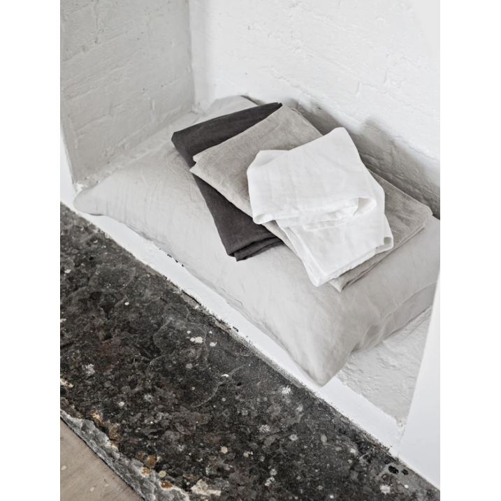 French Linen Standard Pillowcase Set  - Natural: The Cover Collective