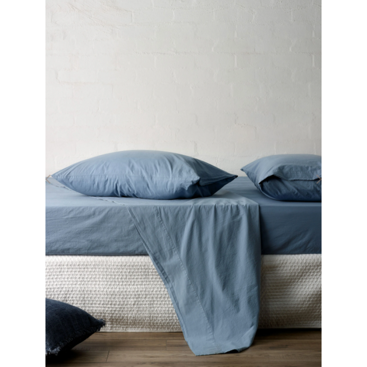 Nordic - King Bed Sheet Set in Sky Blue: L&amp;M Home