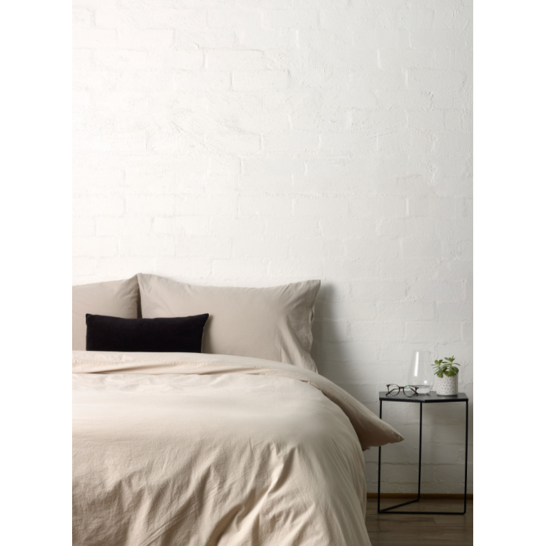 Nordic Flax Duvet Cover Set - Flax:  L&amp;M Home