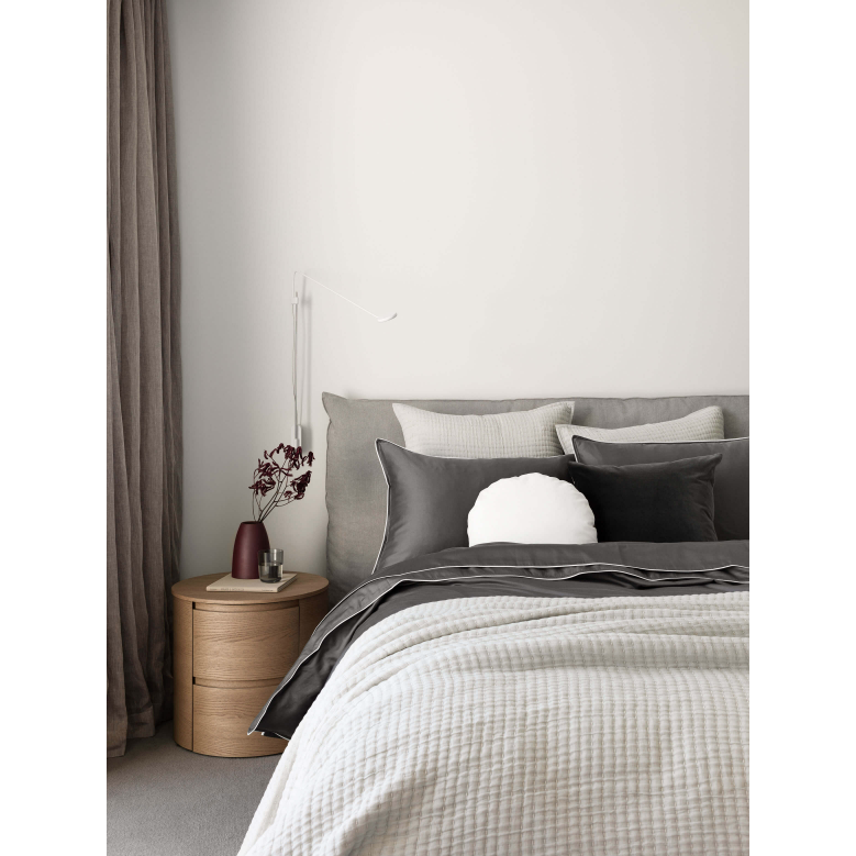 Belmont Standard Pillowcases (Pair) - Stone - L&amp;M Home