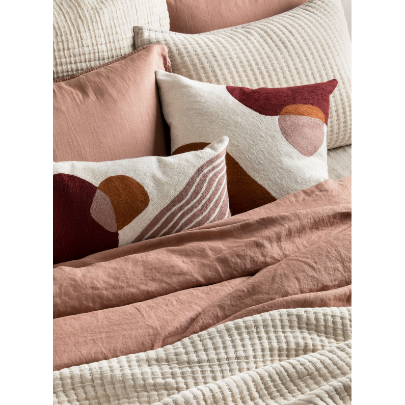 Mondo French Linen Standard Pillowcase Set (Pair) - Clay: L&amp;M Home