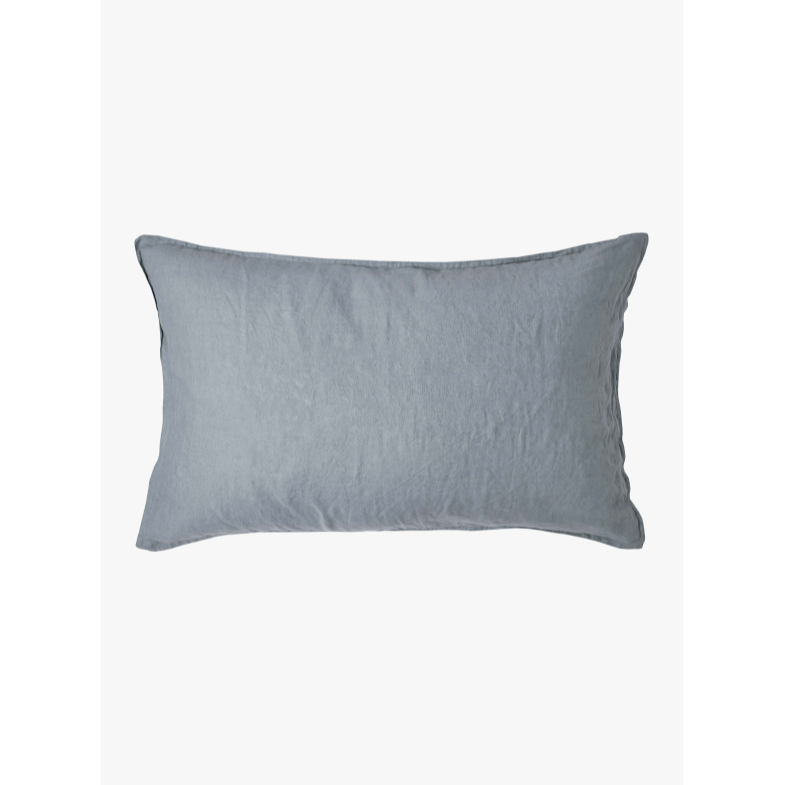 Mondo French Linen Standard Pillowcase Set  (Pair) Storm Grey: L&M Home