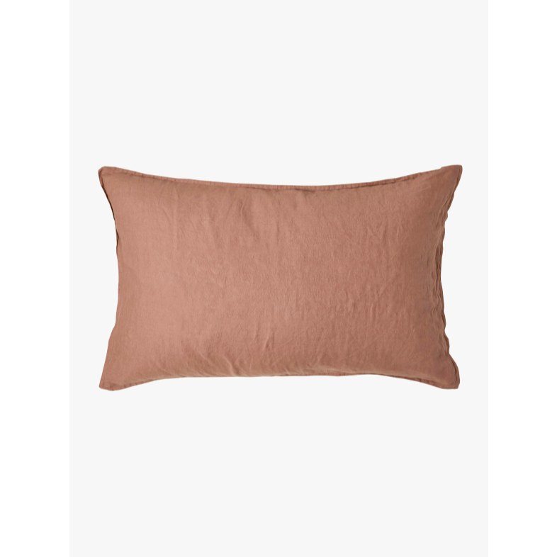Mondo French Linen Duvet Cover Set - Clay: L&amp;M Home