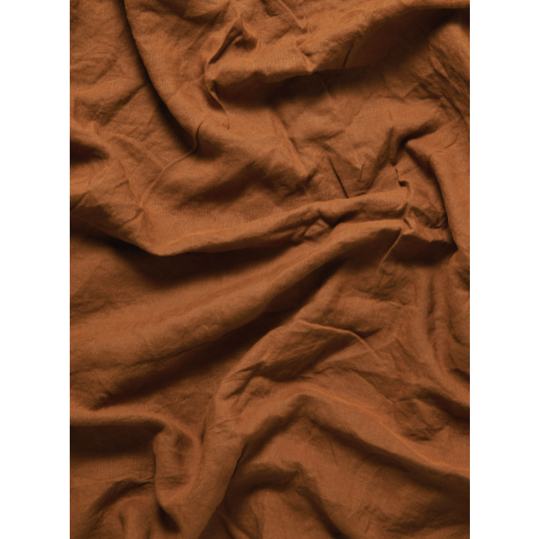 Mondo French Linen Duvet Cover Set - Tobacco: L&amp;M Home