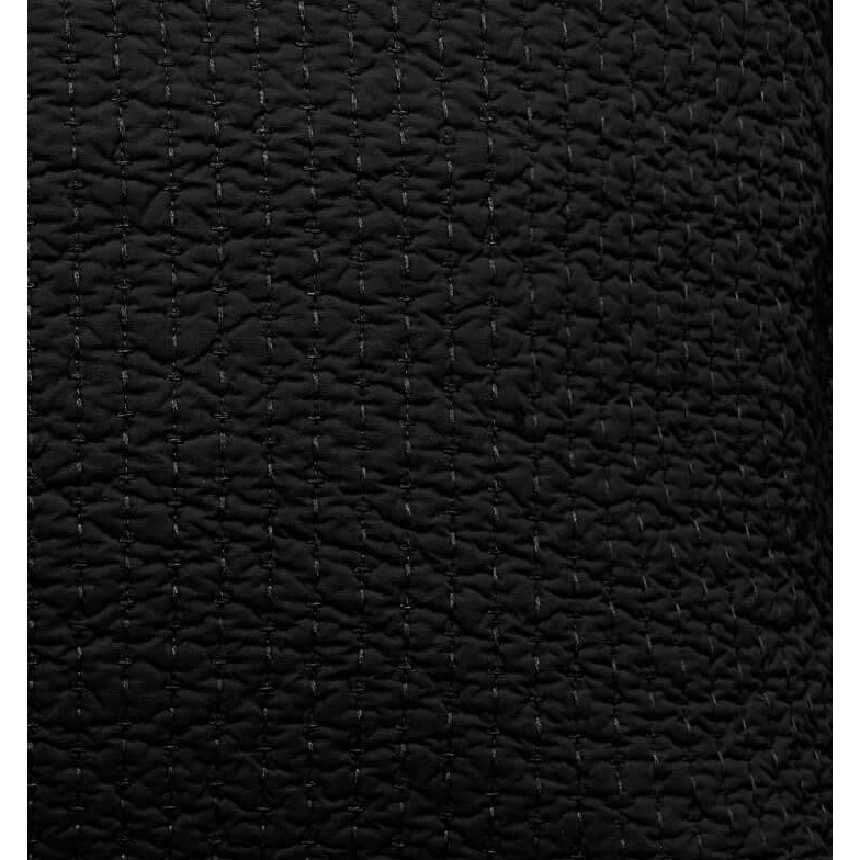 Aspen Quilted European Pillowcase  - Black - L&amp;M Home
