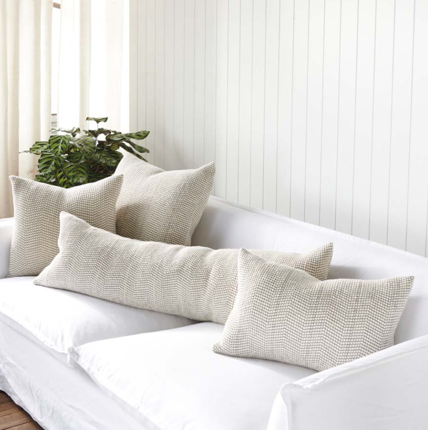 Favo Lumbar Cushion Honeycomb Weave 120 x 40cm: Eadie Lifestyle
