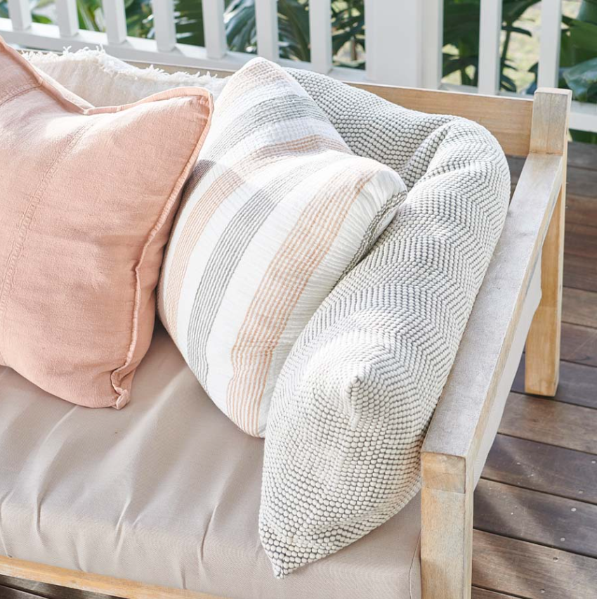 Favo Lumbar Cushion Honeycomb Weave 120 x 40cm: Eadie Lifestyle