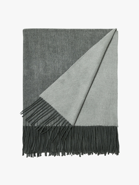 Cashmere / Wool Blend Throw - Eucalyptus Gum: L&amp;M Home