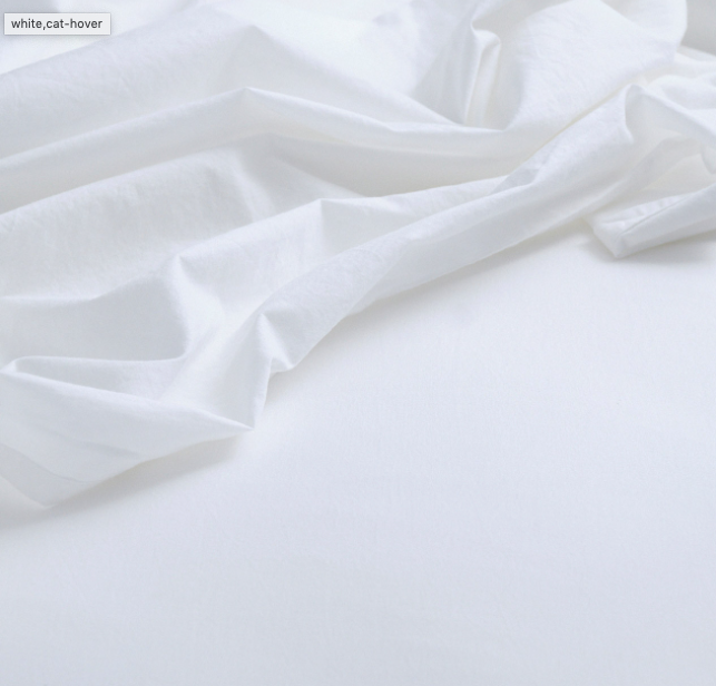 Soft Wash 100% Cotton Sheet Set - White