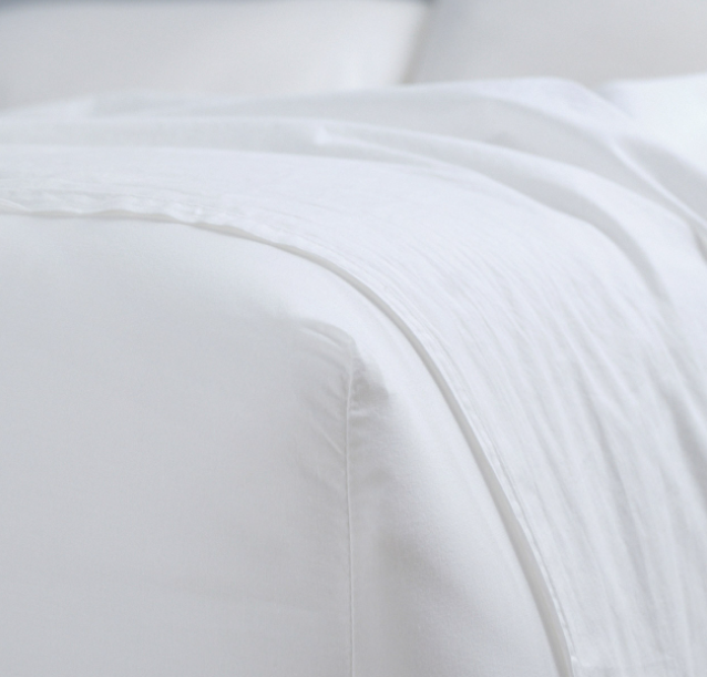 Soft Wash 100% Cotton Sheet Set - White