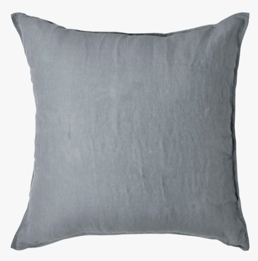 Mondo French Linen Eurocase  - Storm Grey: L&amp;M Home