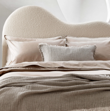 Belmont Standard Pillowcases (Pair) - Dune - L&amp;M Home