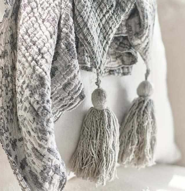 Swirl Throw - Ink/White: Eadie Lifestyle