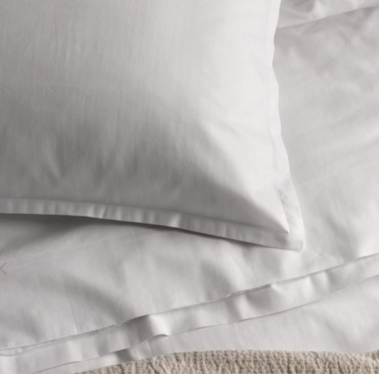 Capri European Pillowcase - White (65x65cm): L&amp;M Home