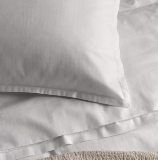 Capri European Pillowcase - White (65x65cm): L&M Home