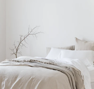 French Linen Eurocase (Pair) - Natural: The Cover Collective