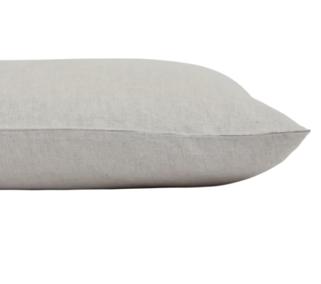 French Linen Standard Pillowcase Set  - Natural: The Cover Collective