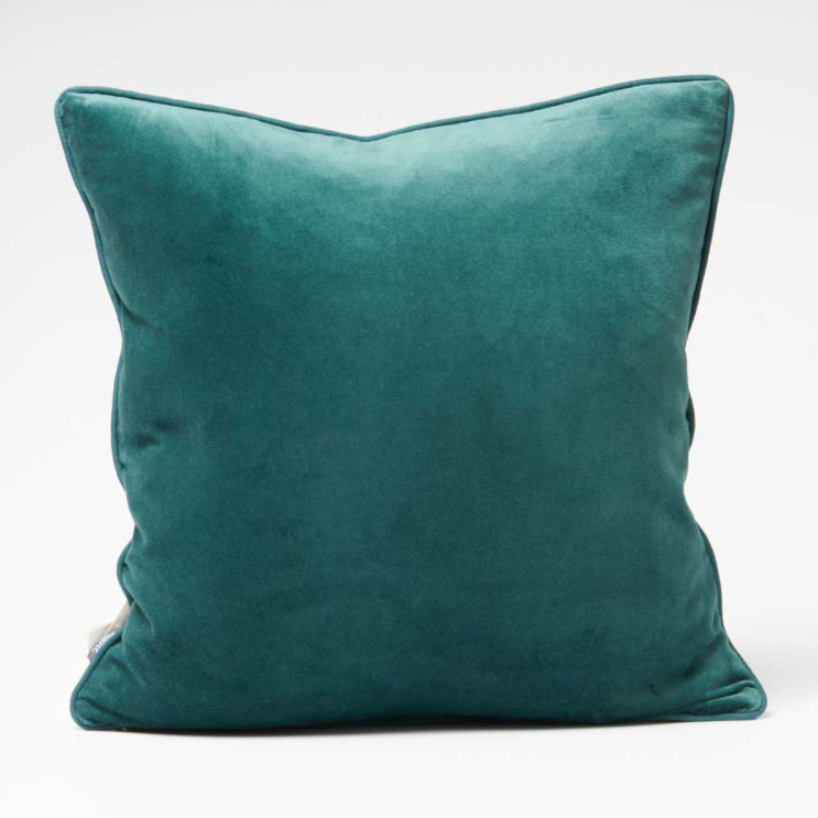 Lynette Velvet Cushion - Ocean - 60cm x 60cm: Eadie Lifestyle
