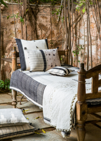 Loomed Bed Cover:  Fur Jat 06  - 240cm x 160cm by Injiri