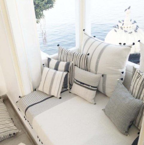 Loomed Cushion 65x65cm - Fur Rebari 01 by Injiri