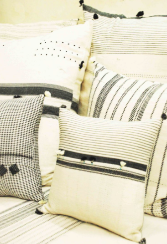 Loomed Cushion 65x65cm - Fur Rebari 01 by Injiri