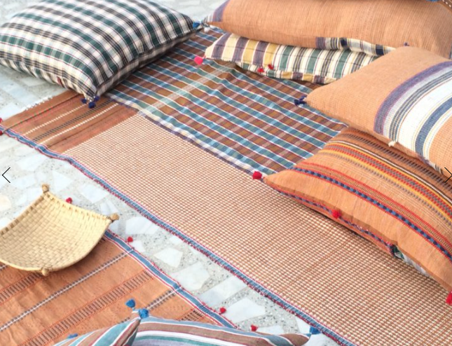 Loomed Bed Cover (241 x 160cm) Fur Meghwal 18 by Injiri