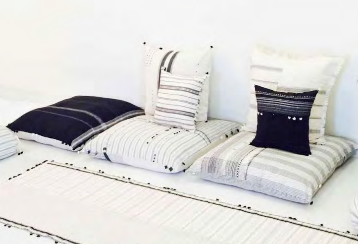 Loomed Floor Cushion Cover - 80 x 80cm - Fur Rebari 22 by Injiri