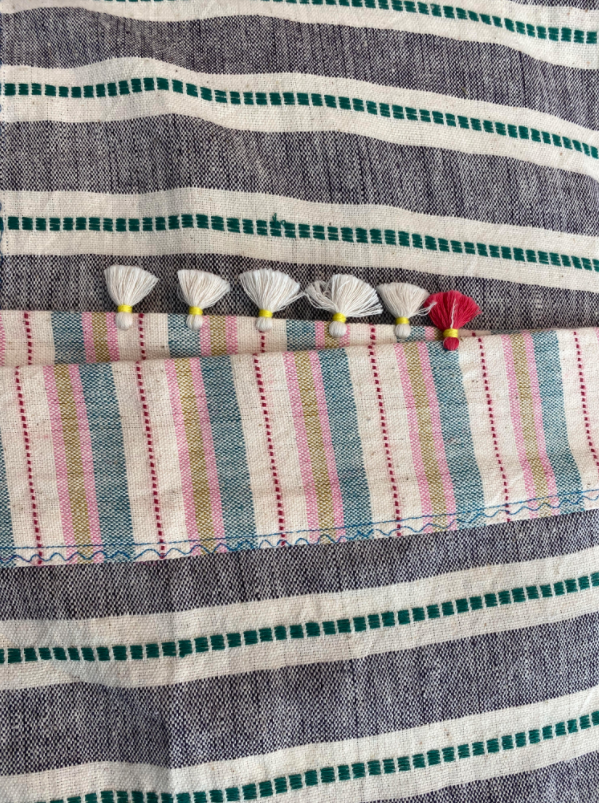 Loomed Bed Cover  165 x 230cm - Fur Dhari 05 by Injiri