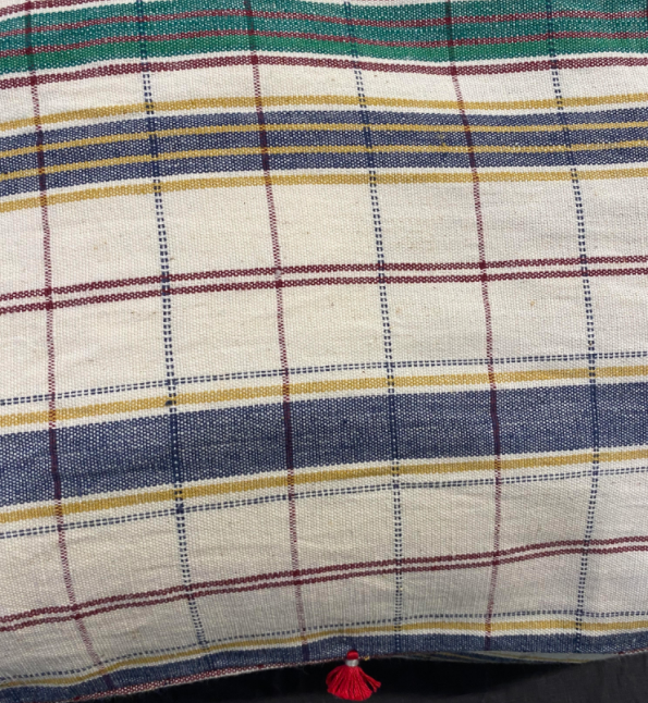 Loomed Floor Cushion Cover - 80 x 80cm - Fur Rebari by Injiri