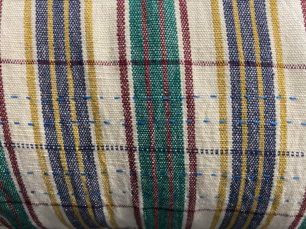 Loomed Floor Cushion Cover - 80 x 80cm - Fur Meghwal 11 by Injiri