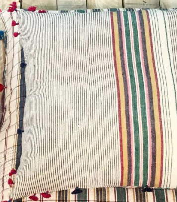 Injiri Fur Ahir 04 Loomed Floor Cushion Cover 80x80cm -  by Injiri