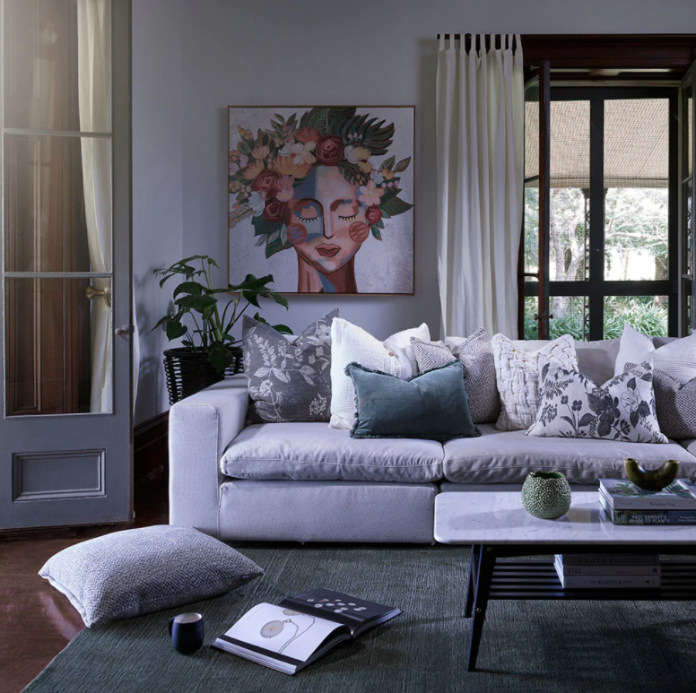 Fiore Reversible Floral Cushion 40x60ocm : Eadie Lifestyle