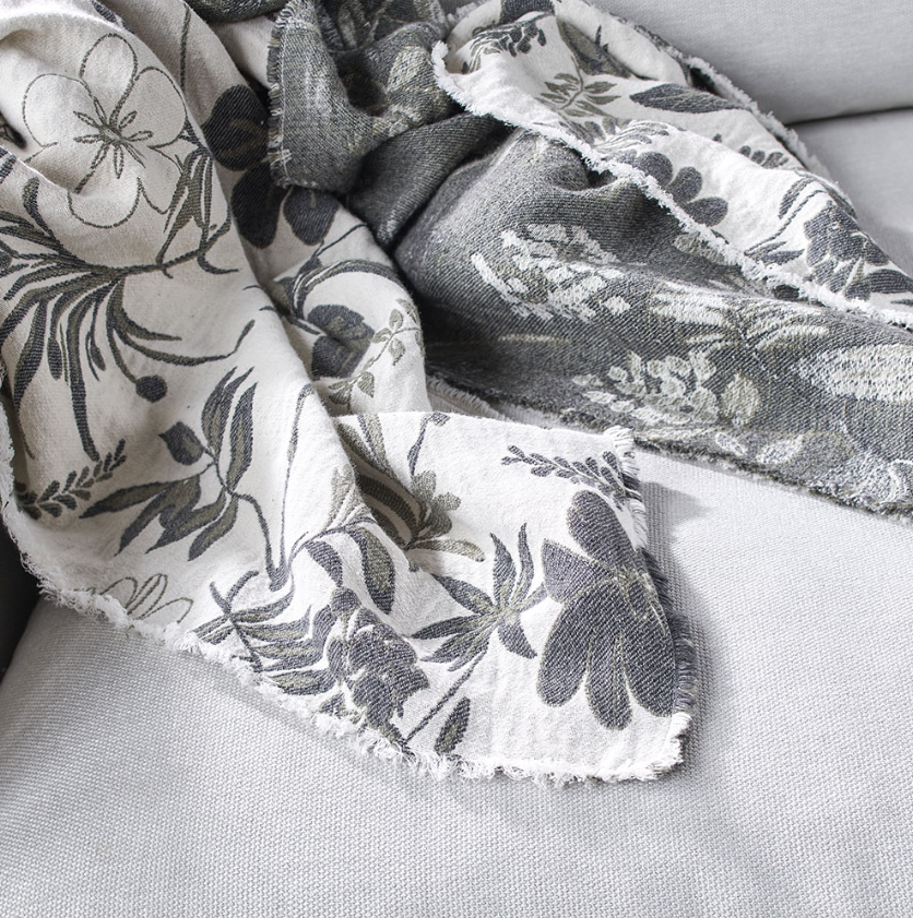 Fiore Reversible Floral Throw: Eadie Lifestyle