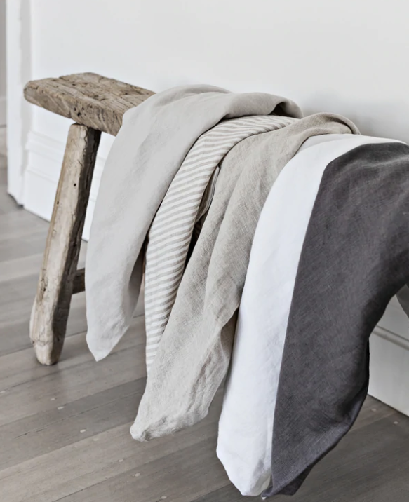 French Linen Standard Pillowcase Set  - Charcoal: The Cover Collective