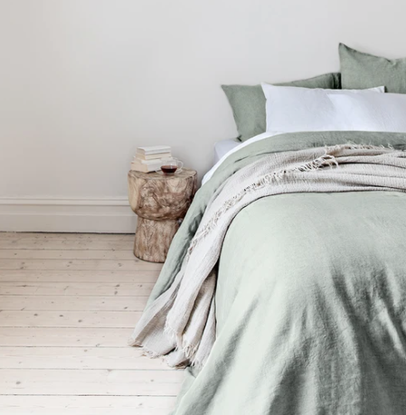 French Linen  Eurocase - Sage (one only)  The Cover Collective