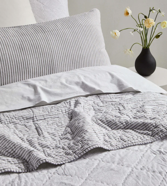 Verona Quilted Pillowcase Pair: L&amp;M Home